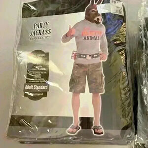 Adult donkey party jackass party animal costume
